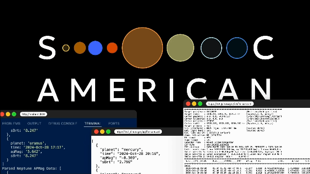 Scientific American: Live Data Logo Generator